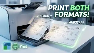 Tally se Portrait and Landscape me Bill kase Print kre II Bill Print by Tally