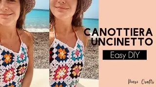 CANOTTIERA ALL'UNCINETTO | Crochet tutorial easy DIY