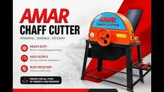 Heavy Duty 3HP Chaff Cutter | Best for Farming | High Efficiency Fodder Cutter Machine