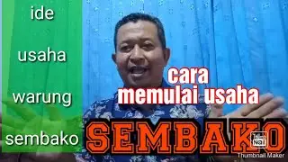 CARA MEMBUKA WARUNG SEMBAKO DI RUMAH