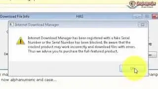 Cara menghilangkan fake serial number idm