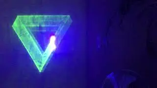 Penrose Triangle Laser Painting