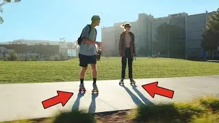 My College Commute on Freeskates!