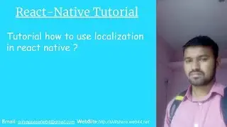 Tutorial how to use localization in react native ?