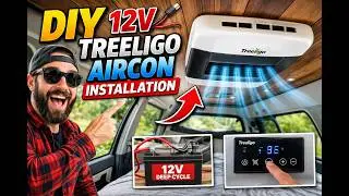 12v treeligo aircon installation diy old van to campervan conversion Ep5