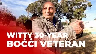 Witty 30-Year Malta Boċċi Veteran Player in Santa Lucija, Malta 🇲🇹