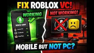 HOW TO FIX ROBLOX VC WORKING ON MOBILE BUT NOT PC