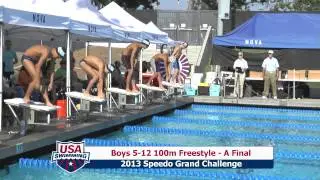 Boys 512 100m Freestyle A Final - 2013 NOVAquatics Speedo Grand Challenge