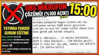 OBS Mikrofon Sorunu Kesin Çözüm %100 Çalışmıyor !!!