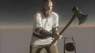 3D animation, blender and marvelous designer model, viking