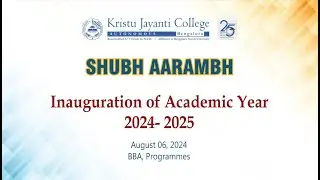 SHUBH AARAMBH Inauguration of Academic Year 2024- 2025