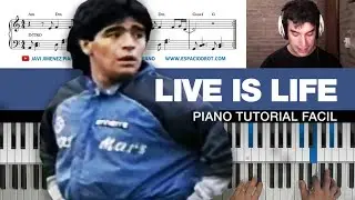 🎹 Como tocar LIVE IS LIFE de Opus [TUTORIAL FÁCIL] 🎼 Partitura GRATIS!