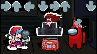 Mini Crewmate Kills FNF Character | Among Us Animation