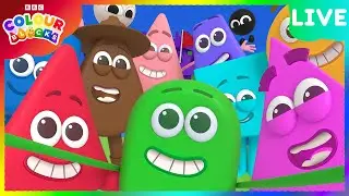 🔴🌈 EVERY Colourblocks Episode Back-to-Back! | Learn Colors | Kids Live Stream | @Colourblocks