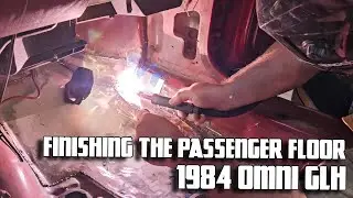 Fabricating and welding the final pieces for the passenger floor.