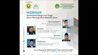IAIS WEBINAR SERIER: OPTIMALISASI PERGURUAN TINGGI DALAM MENINGKATKAN EKONOMI UMAT