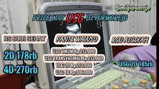DAFTAR HARGA USG  DI PURWOREJO||