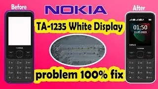 NOKIA TA-1235 White Display Problem Solution 100% 