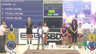 24° GARA NAZIONALE OPEN DI STACCO ATTREZZATO M/F- Donne tutte le Cat.