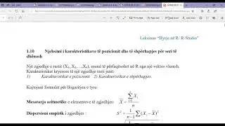 R/R-Studio Statistike Pershkruese- Descriptive Statistics in R