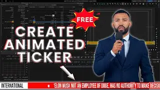 How to Create Scrolling Text for vMix and OBS | Animated Ticker Text | 