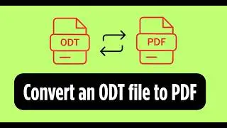 How to Convert ODT to PDF on Desktop Online | Free OpenDocument Converter