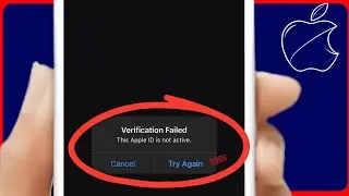 This Apple Account Is Not Active | Verification Failed This Apple Account Is Not Active