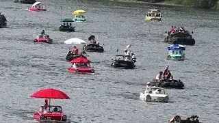 Schwimmwagen, Amphibcar Oldtimer-Treffen in  Traben-Trarbach Mosel 2014