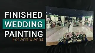 Live Wedding Painting. Finished Painting. Los Angeles. The Stolen Art