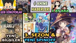 Hunter X Hunter ve Berserk Dönüyor! KonoSuba 3. Sezon, One Piece 1 Ay Ara | Anime Haberleri Türkçe