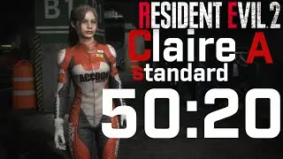 Resident Evil 2 Remake Speedrun | Claire A Standard | PC 120FPS | 50:20