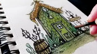 Watercolor Magic: Creating a Whimsical Sea Hut
