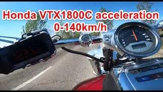 Honda VTX1800 acceleration 0-140km/h