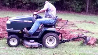 Plowing New Garden Spot with Craftsman GT