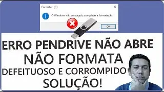 How to RECOVER DEFECTIVE, CORRUPT, Won't Format, Won't Open and Unallocated Pendrive, Solution!