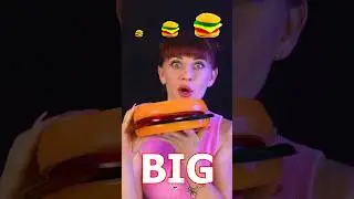ASMR Big Medium Small Gummy Burger 