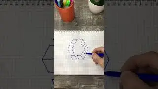 ✏💥Рисуем 3D-рисунок✍|3D-drawing|life hacks| #shorts #tiktok