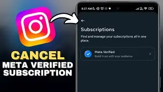How To Cancel Instagram Meta Verified Subscription in SECONDS!