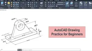 Autocad Practice 6 for Beginners/ draw 3d object