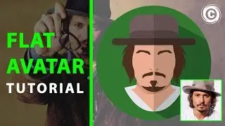Simple Flat Avatar | Adobe Illustrator | Tutorial
