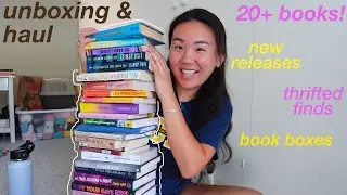 big book haul | i find gold in thrift stores & unbox book mail!