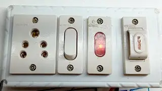 1 switch 1 socket 1 fuse 1 indicator board wiring connection || Sinha Electricals