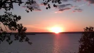 Закат на Волге в Ульяновске