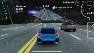 Honda civic type r Map 5.5Km Car X Street ( 4K 60Fps )
