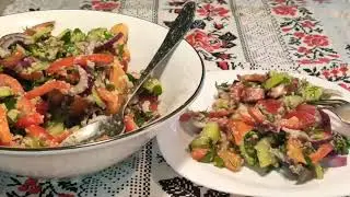 САЛАТ/ВСЁ ДЕЛО В ЗАПРАВКЕ 😋.SALAD / EVERYTHING IS IN THE FILLING 😋.