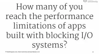 You Don’t Know Node 01-06: Sync vs. Async Code and Other Node Benefits