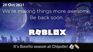 Roblox Down. 29 Oct 2021 - The Day Roblox shut down because of a burrito. NOT