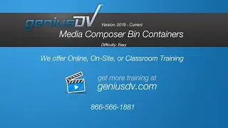 Bin Containers: Avid Media Composer