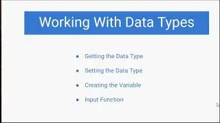 Data types in Python