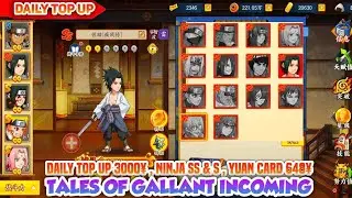 Tales Of Gallant Incoming Private - Daily Top Up ¥3000 , Ninja SS & S , Yuan Recharge Card ¥648